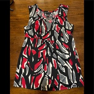 INC International Concepts Womens Sleeveless V-Neck Top Size Medium